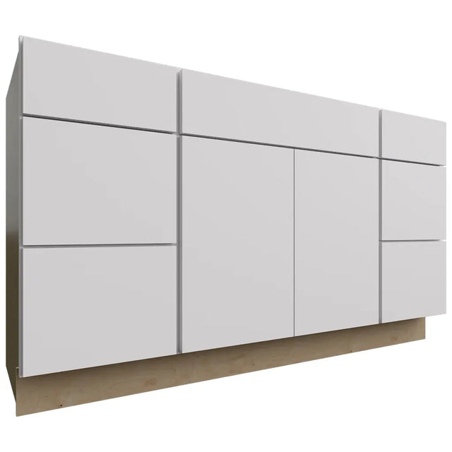 VSD60SINGLE - Vanity - Combo Cabinet - 60 W X 34-1 2 H X 21 D - Luxe Frost