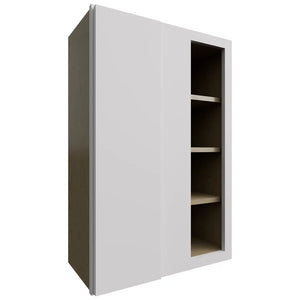 WBC2436 - Wall Corner - Blind Cabinet - 24 W X 36 H X 12 D - Luxe Frost