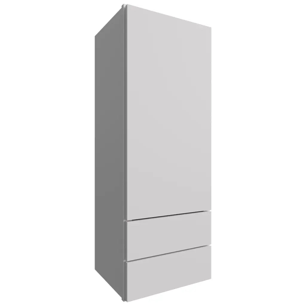 WD1848 - Wall - Drawer Cabinet - 18 W X 48 H X 15 D - Luxe Frost