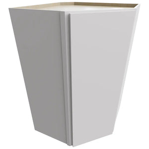 WDC2742 - Wall Corner - Diagonal Cabinet - 27 W X 42 H X 27 D - Luxe Frost