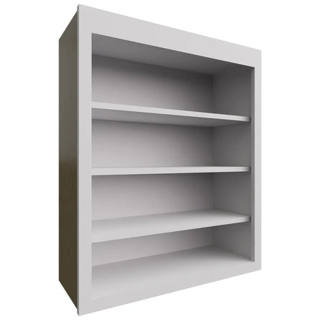 WOS3036 - Wall - Open Shelf - 30 W X 36 H X 12 D - Luxe Frost