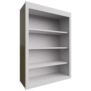 WOS3042 - Wall - Open Shelf - 30 W X 42 H X 12 D - Luxe Frost
