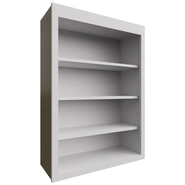 WOS3042 - Wall - Open Shelf - 30 W X 42 H X 12 D - Luxe Frost