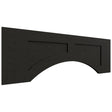 VARP36 - Wall - Arched Recessed Valance - 36 W X 12 H X 3 4 T - Onyx Cobblestone