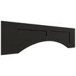 VARP42 - Wall - Arched Recessed Valance - 42 W X 12 H X 3 4 T - Onyx Cobblestone