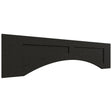 VARP48 - Wall - Arched Recessed Valance - 48 W X 12 H X 3 4 T - Onyx Cobblestone