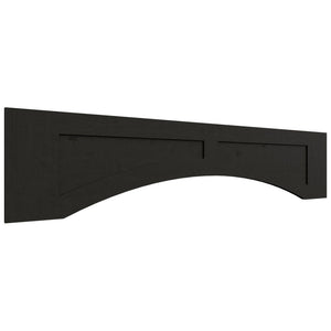 VARP54 - Wall - Arched Recessed Valance - 54 W X 12 H X 3 4 T - Onyx Cobblestone