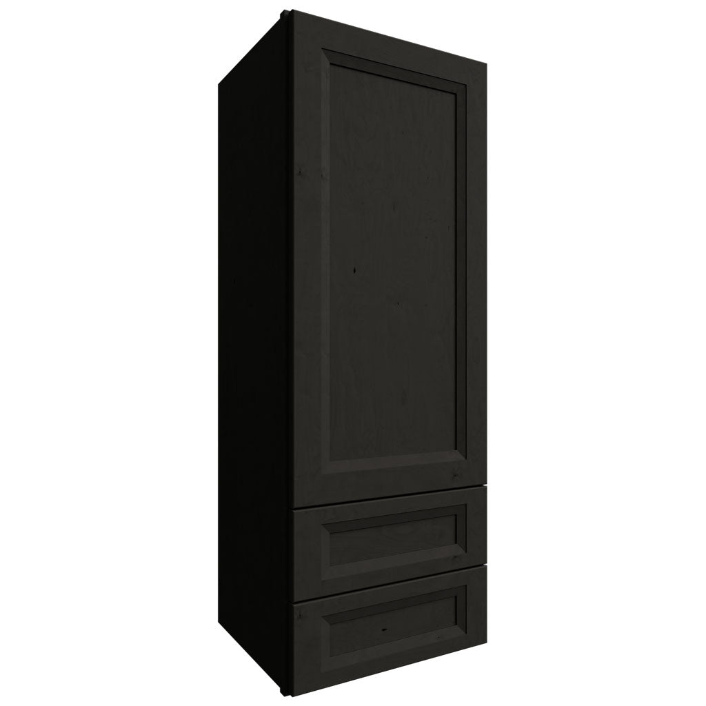 WD1848 - Wall - Drawer Cabinet - 18 W X 48 H X 15 D - Onyx Cobblestone