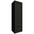 WD1860 - Wall - Drawer Cabinet - 18 W X 60 H X 15 D - Onyx Cobblestone