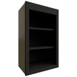 WOS1830 - Wall - Open Shelf - 18 W X 30 H X 12 D - Onyx Cobblestone