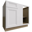 BLB42 45 - Base Corner - Blind Cabinet - 42 W X 34-1 2 H X 24 D - Onyx Frost