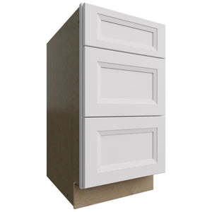 DB18 - Base - 3 Drawers Cabinet - 18 W X 34-1 2 H X 24 D - Onyx Frost