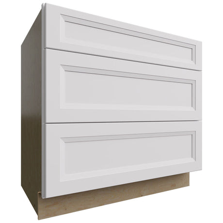 DB36 - Base - 3 Drawers Cabinet - 36 W X 34-1 2 H X 24 D - Onyx Frost