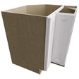 LSB33 - Base Corner - Lazy Susan Cabinet - 33 W X 34-1 2 H X 33 D - Onyx Frost