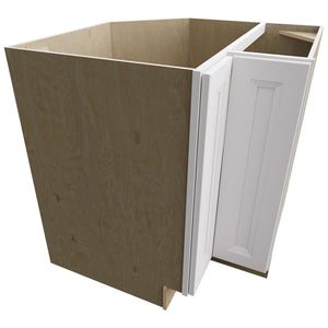 LSB33 - Base Corner - Lazy Susan Cabinet - 33 W X 34-1 2 H X 33 D - Onyx Frost
