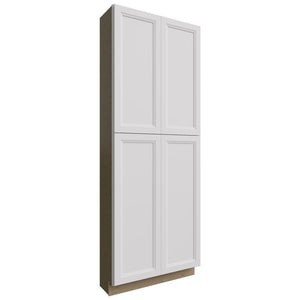 TP361296 - Tall - Pantry Cabinet - 36 W X 96 H X 12 D - Onyx Frost