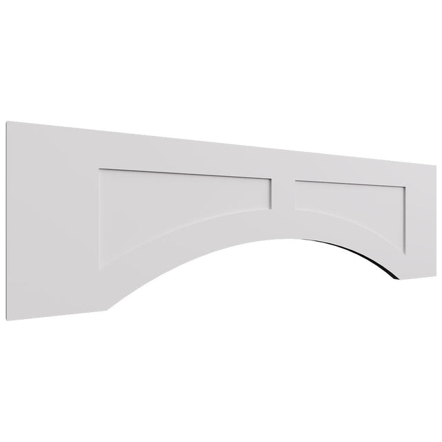 VARP42 - Wall - Arched Recessed Valance - 42 W X 12 H X 3 4 T - Onyx Frost