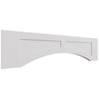 VARP48 - Wall - Arched Recessed Valance - 48 W X 12 H X 3 4 T - Onyx Frost