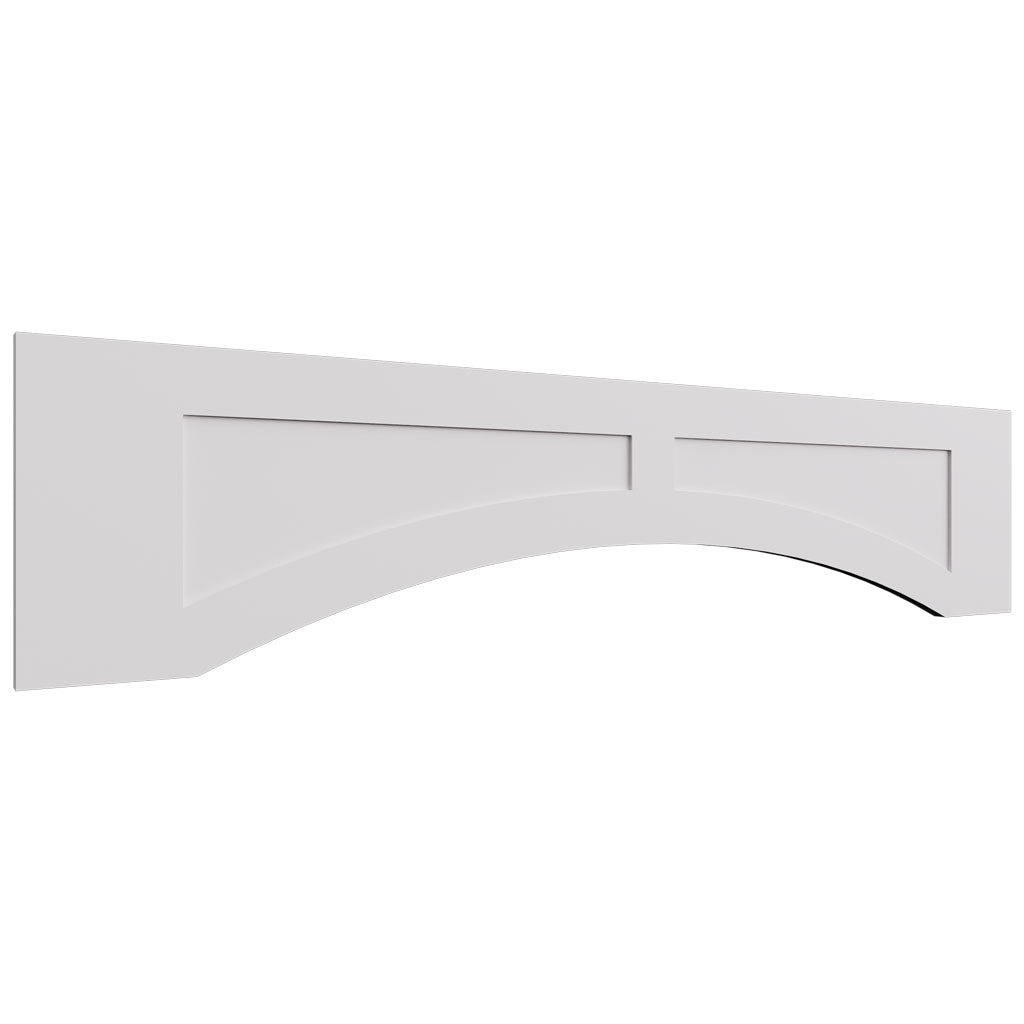 VARP54 - Wall - Arched Recessed Valance - 54 W X 12 H X 3 4 T - Onyx Frost