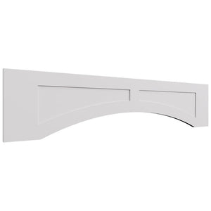 VARP54 - Wall - Arched Recessed Valance - 54 W X 12 H X 3 4 T - Onyx Frost