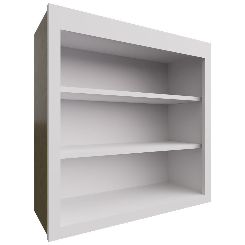 WOS3030 - Wall - Open Shelf - 30 W X 30 H X 12 D - Onyx Frost