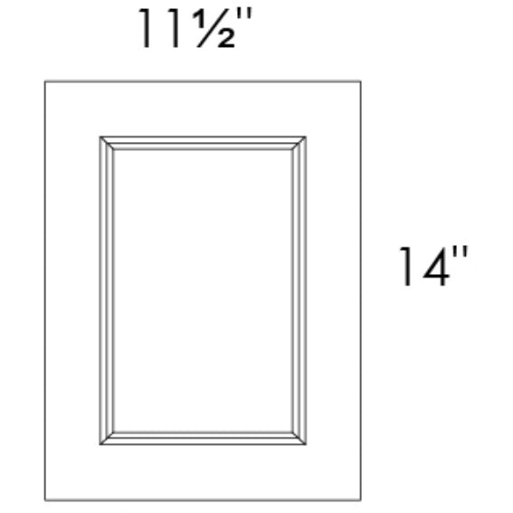 Puerta de muestra (Muestra | Puerta pequeña - 11-1/2" de ancho x 14" de alto) | Níquel Galaxy