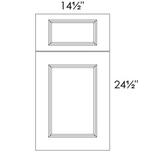 Puerta de muestra (Muestra | Puerta con frente de cajón - 14-1/2" de ancho x 24-1/2" de alto) | Fusion Timber