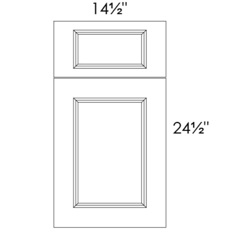 Sample Door ( Sample | Door with Drawer Front - 14-1/2"W X 24-1/2"H ) | Luna Kona
