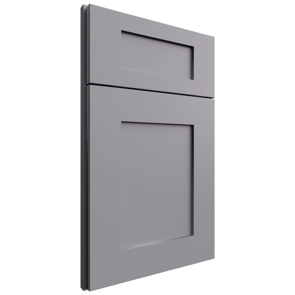 Lait Grey Shaker ( MDF | Plain Cut [ Full Overlay • Satin • Painted ] - 10' X 10' Kitchen Cabinet ) | Assembled In USA