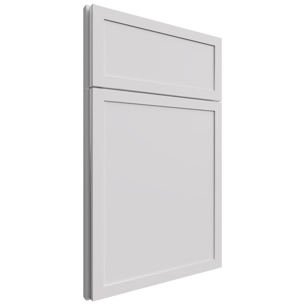 Petit White ( MDF | Plain Cut [ Full Overlay • Satin • Painted ] - 10' X 10' Kitchen Cabinet ) | Assembled In USA