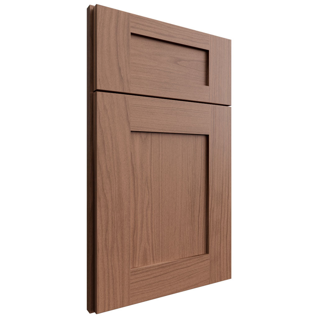 Woodland Brown Shaker ( Eucalyptus | Plain Cut [ Full Overlay • Satin • Stained ] - 10' X 10' Kitchen Cabinet ) | Assembled In USA