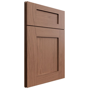 Woodland Brown Shaker ( Eucalyptus | Plain Cut [ Full Overlay • Satin • Stained ] - 10' X 10' Kitchen Cabinet ) | Assembled In USA