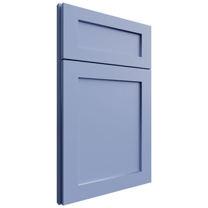 XTerra Blue Shaker ( MDF | Plain Cut [ Full Overlay • Satin • Painted ] - 10' X 10' Kitchen Cabinet ) | Assembled In USA