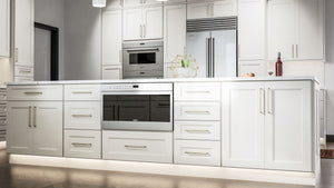 Fusion Dove ( Birch | Plain Cut [ Full Overlay • Satin • Painted ] - 10' X 10' Kitchen Cabinet ) | Assembled In USA