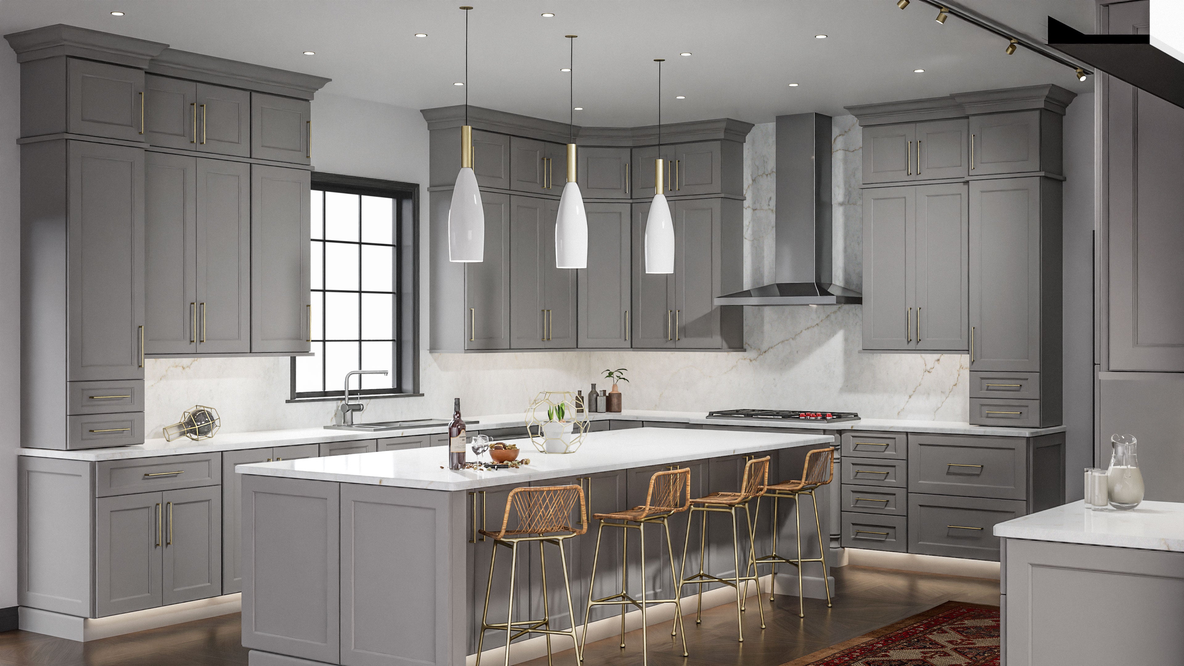 Fabuwood | Fusion Nickel - 10' X 10' Kitchen Cabinet | Birch