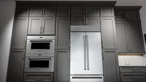 Fusion Stone ( Birch | Plain Cut [ Full Overlay • Satin • Painted ] - 10' X 10' Kitchen Cabinet ) | Assembled In USA