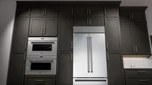 Galaxy Cobblestone ( Birch | Plain Cut [ Full Overlay • Satin • Stained ] - 10' X 10' Kitchen Cabinet ) | Assembled In USA