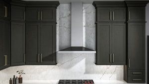 Galaxy Cobblestone ( Birch | Plain Cut [ Full Overlay • Satin • Stained ] - 10' X 10' Kitchen Cabinet ) | Assembled In USA