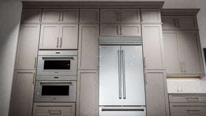 Galaxy Horizon ( Birch | Plain Cut [ Full Overlay • Satin • Stained ] - 10' X 10' Kitchen Cabinet ) | Assembled In USA