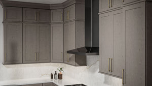 Galaxy Horizon ( Birch | Plain Cut [ Full Overlay • Satin • Stained ] - 10' X 10' Kitchen Cabinet ) | Assembled In USA