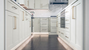 Galaxy Linen ( Birch | Plain Cut [ Full Overlay • Satin • Painted ] - 10' X 10' Kitchen Cabinet ) | Assembled In USA