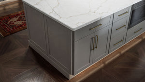 Galaxy Nickel ( Birch | Plain Cut [ Full Overlay • Satin • Painted ] - 10' X 10' Kitchen Cabinet ) | Assembled In USA