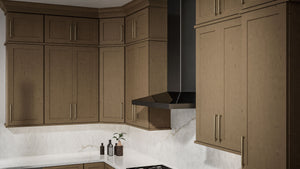 Galaxy Timber ( Birch | Plain Cut [ Full Overlay • Satin • Stained ] - 10' X 10' Kitchen Cabinet ) | Assembled In USA