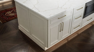 Imperio Dove ( Birch | Plain Cut [ Full Overlay • Satin • Painted ] - 10' X 10' Kitchen Cabinet ) | Assembled In USA