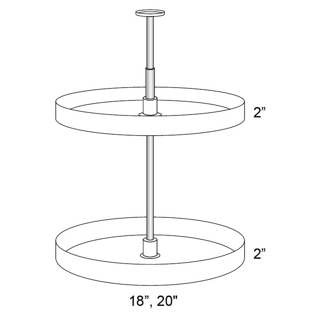 LSP24 30 ( Organizer | Wall Corner Solution - Plastic Lazy Susan For Wdc2430 )