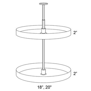 LSP24 30 ( Organizer | Wall Corner Solution - Plastic Lazy Susan For Wdc2430 )