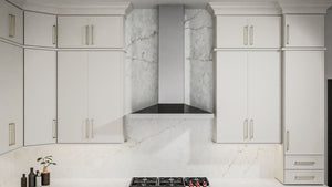 Luna Dove ( Birch | Plain Cut [ Full Overlay • Satin • Painted ] - 10' X 10' Kitchen Cabinet ) | Assembled In USA