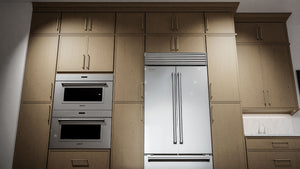 Luna Timber ( Birch | Plain Cut [ Full Overlay • Satin • Stained ] - 10' X 10' Kitchen Cabinet ) | Assembled In USA