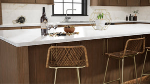 Luxe Canyon Oak ( White Oak | Rift Cut [ Full Overlay • Satin • Stained ] - 10' X 10' Kitchen Cabinet ) | Assembled In USA