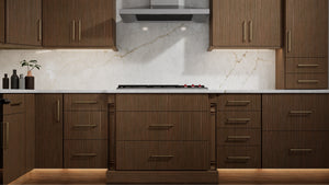 Luxe Canyon Oak ( White Oak | Rift Cut [ Full Overlay • Satin • Stained ] - 10' X 10' Kitchen Cabinet ) | Assembled In USA